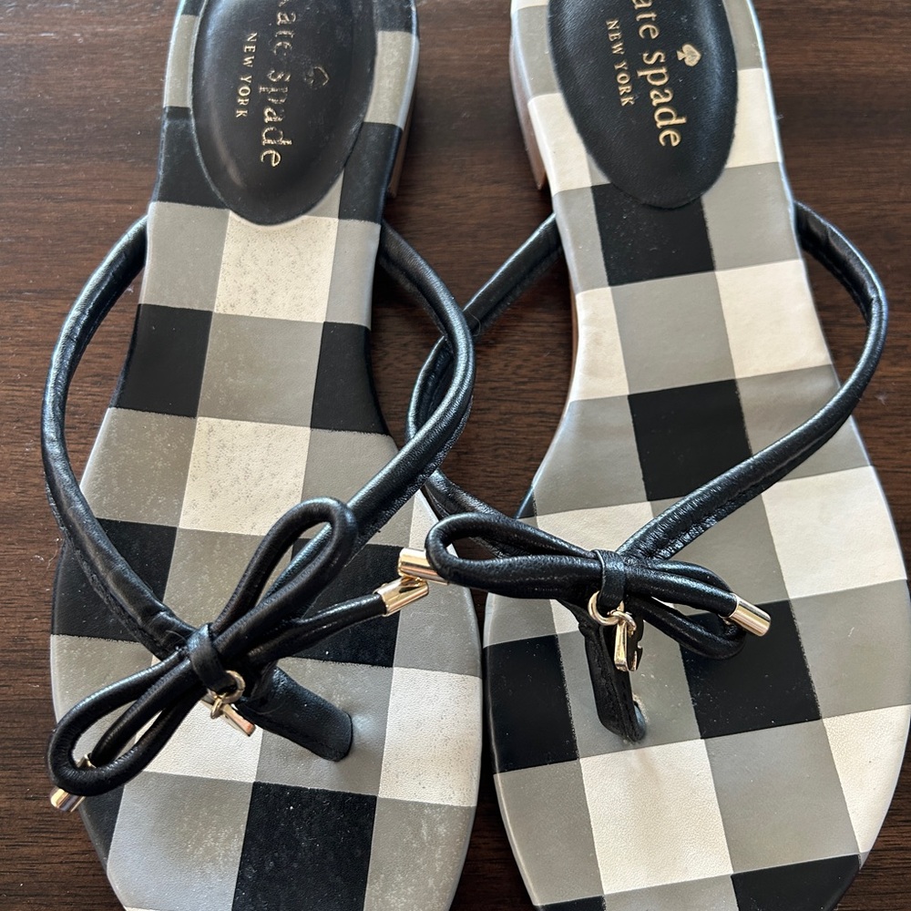 Kate Spade Black and White Sandals